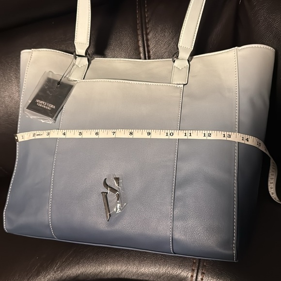 Simply Vera Vera Wang Lavey Raddix tote bag Denim Blue - Picture 10 of 14